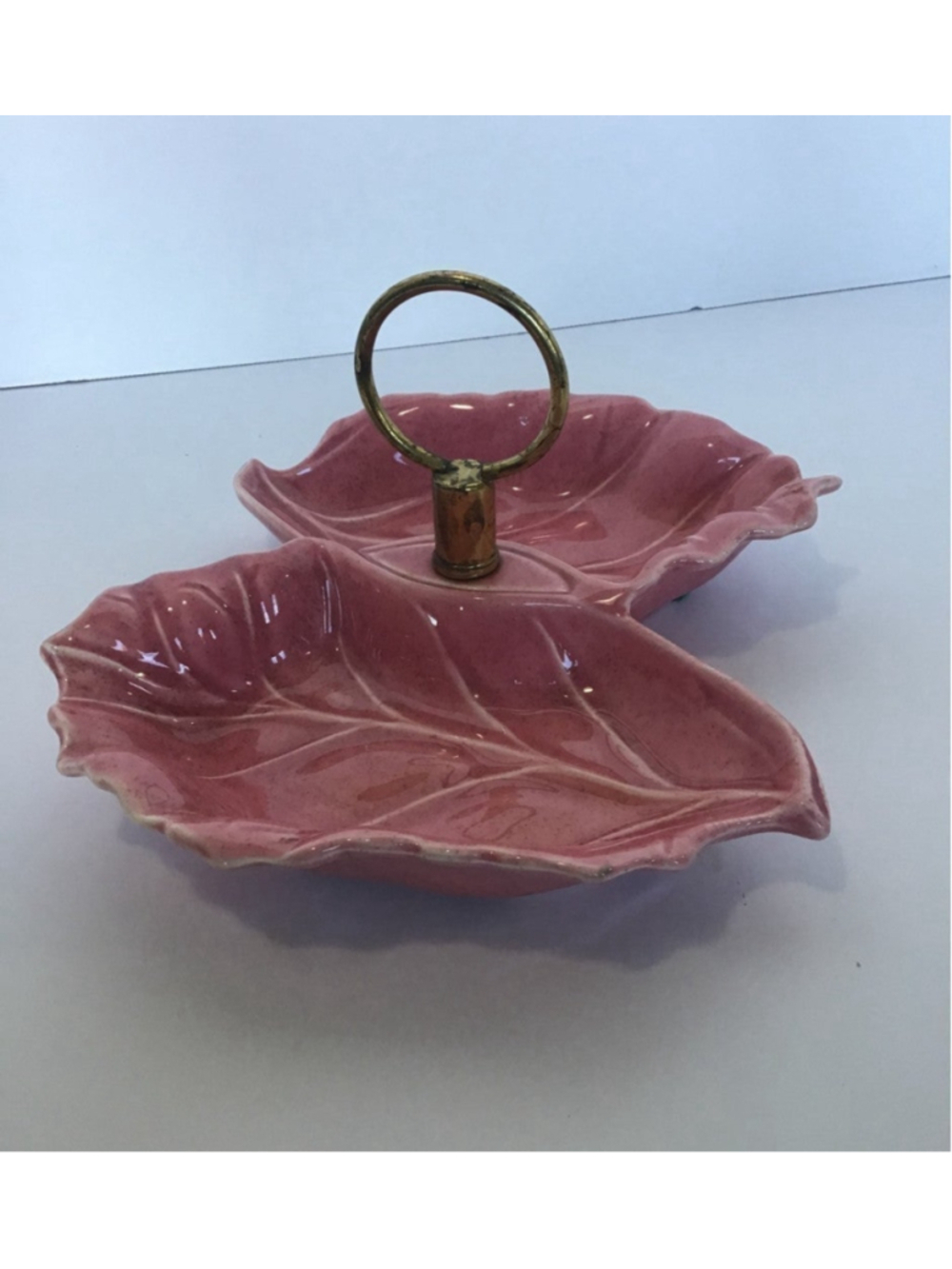 Mid Century Modren Cabbage Leaf Tidbit